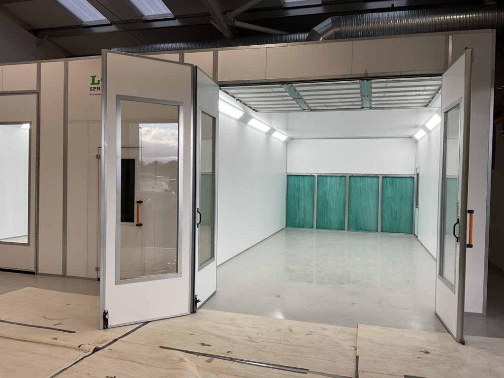 small spray booth