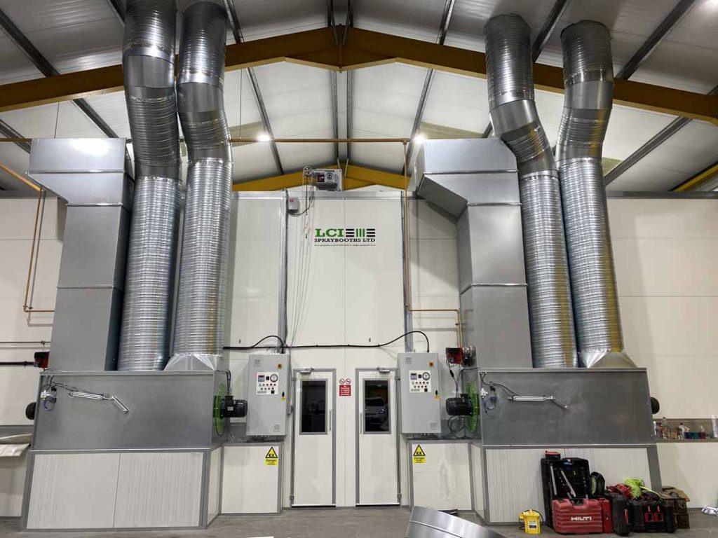 ventilation of spraybooth